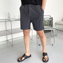 이지스튜디오 남성용 메탈릭 나일론 반바지 쇼트팬츠