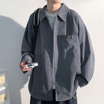 남성용 알럽홈 코듀로이포켓 셔츠