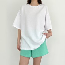 투데이앤룩 여성용 캔디 반바지 반팔 세트