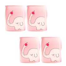 스타도어 애니멀 벨크로 무릎보호대 2p 세트, 핑크코끼리, 2세트