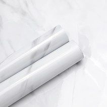 마켓에이 유광 대리석 방수 시트지 화이트A, 1개