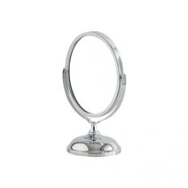 까사미아 루시 타원 스탠딩 거울 M, 실버