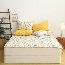 타카타카 플럼베리 순면광목 고정밴딩 침대패드, 혼합색상