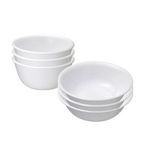 코렐 저스트 공기 대접 세트, 화이트, 공기 3p + 대접 3p
