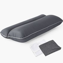 네모라인 달잠베개 마이크로화이바 + 커버 + 세탁망, 차콜