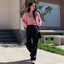 엔비룩 여성용 델리 꽈베기 나시 가디건 세트