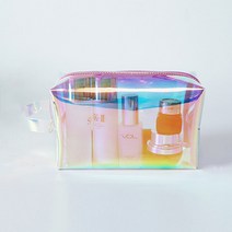 심플 홀로그램 사각 파우치