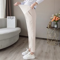 린넨 봄여름 9부 슬랙스 임산부 바지