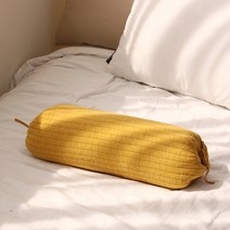 그린앤아트 하늘 끈 100수 피그먼트 메밀베개, 머스타드