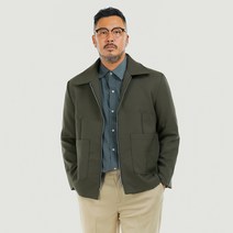 파이브엑스라지 남성용 빅사이즈 오버핏 빅 포켓 마틴 미니멀 자켓