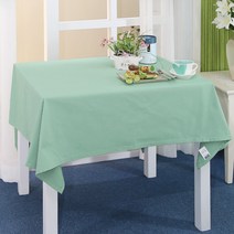 나산데코 면 테이블커버, 허니듀, 8인용(240 x 140 cm)