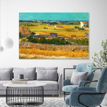 백앤아트 빈센트 반고흐 작품 그림 명화 캔버스 액자 17 라크로의 추수