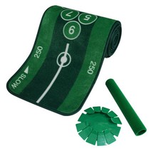 피스탑 골프 퍼팅매트 중소 + 홀컵 + 지우개봉 세트, 그린
