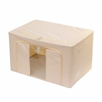 모던홈 옥스퍼드 리빙박스 66L, 베이지, 1개