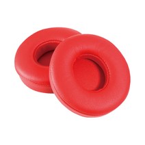 닥터드레 비츠 솔로 2/3 무선 헤드폰 호환 이어솜 2p + 이어패드 2p 세트, 레드