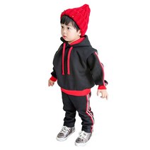 아동용 기모 좋은날 후드 맨투맨 상하 바지세트