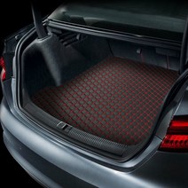 지엠지모터스 퀼팅 가죽 트렁크매트 풀세트, 현대 아반떼 CN7 (2020년~), 와인