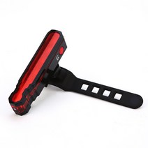자전거 스파이더 광각 LED USB 충전식 후미등, 블랙, 1개