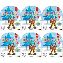 KIBBOOM 키즈클레이 미니 6p, 루돌프, 30g