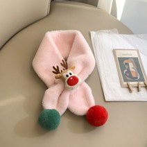 아동용 루돌프 폼폼 머플러