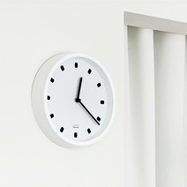 프리템포 벨리사 무소음 디자인 미드 센추리 모던 벽시계, 화이트