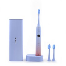 플라이코 선라이즈 컬렉션 음파 전동칫솔 + 칫솔모 2p + 무선충전거치대 + 휴대용 케이스 세트, FT7105KR(블루)