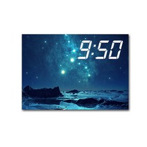 LED 시계 캔버스 프린팅 액자 시리즈 밤하늘 앤 우주 36종, 소나무  01