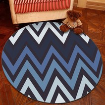 알럽홈 북유럽 럭셔리 발매트 원형, TYPE17