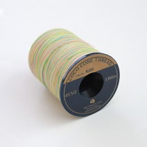 코튼빌 코아사 레인보우 미싱 재봉실 45수 2합 1700m, R205, 1개