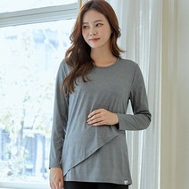 블룸마터니티 블룸 크로스 긴팔 임산부 요가 티셔츠