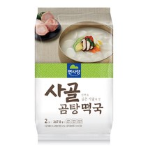 면사랑 사골 곰탕 떡국 2인, 367.8g, 1개