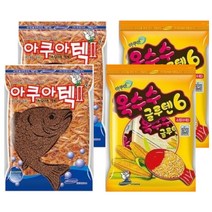 아쿠아 베스트 커플5 떡밥 세트 아쿠아텍2 2p + 옥수수글루텐6 2p, 1세트