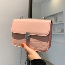 인조 가죽 레트로 체인 크로스백 미니백
