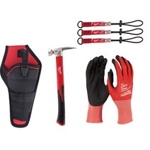 밀워키 해머 48-22-9316 + 퀵커넥트 3p 48-22-8823A + 코팅장갑 48-22-8901 + 드릴집 TP009 세트, 해머 + 퀵커넥트 + 안전장갑 + 드릴집, 1세트