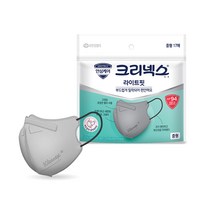 크리넥스 라이트핏 마스크 중형 KF94, 17개입, 1개, 라이트그레이