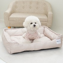 레드퍼피 강아지 딜리아 사각방석, 브라운