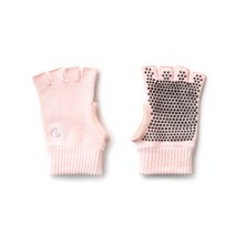 아사나 썸홀 하프 핑거 코튼 논슬립 미끄럼방지 요가 필라테스 헬스 장갑 양손 세트 2p, 소프트 핑크