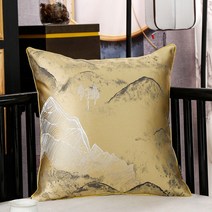 카리스 마호가니 자카드 쿠션커버