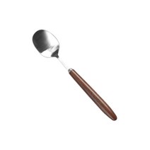 보겐 메이플 우드 커트러리 옻칠 아이스크림 스푼, 혼합색상, 1개