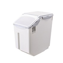 반려동물 사료 보관통 10kg YT_RB262, 그레이, 15L