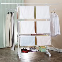 충원리빙 6단 빨래 건조대 점보형 + 다용도 선반, 1세트