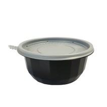 생활을그리다 미니 탕용기 몸통 + 뚜껑 검정 중 800ml JB-211, 50개