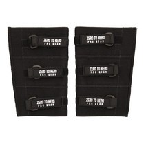 제로투히어로 3단 벨크로 헬스 팔꿈치보호대 좌우 세트 Type2 Black, 1세트