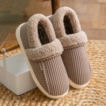 더플로우컴퍼니 여성용 귀여운 골덴 뽀글 양털 홈 슬리퍼 거실화