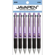 자바펜 제트4+1M 멀티펜 0.7mm, 메탈퍼플, 6개