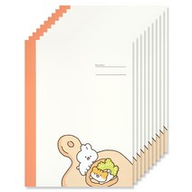 포포팬시 햄치 무제 제본 노트, CORAL, 10개