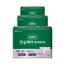 디펜드 남녀공용 안심케어 매직테이프 성인기저귀 대형, 20개입, 3개