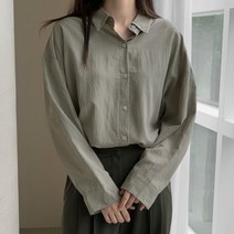 로렌하이 여성용 바빈 나일론 루즈핏 셔츠