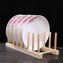 슬로 소나무 원목 접시꽂이, 03 내추럴 우드 7