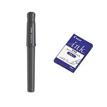 파이롯트 카쿠노 만년필 + 카트리지 5p 세트, F, SGY(만년필), 블루(카트리지)